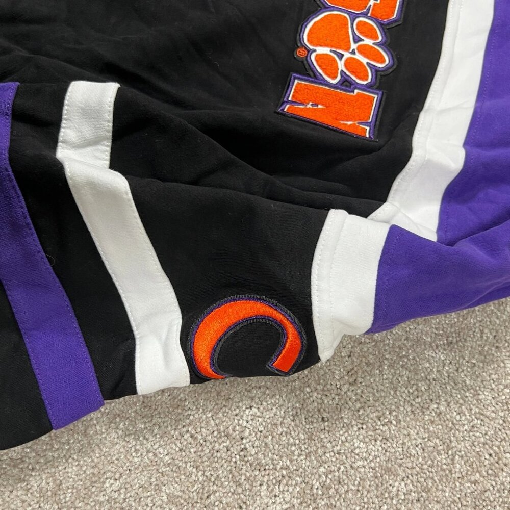 Pro Standard Mens Large Black Striped Clemson Tigers Football Hoodie NWT‎ - Picture 6 of 9
